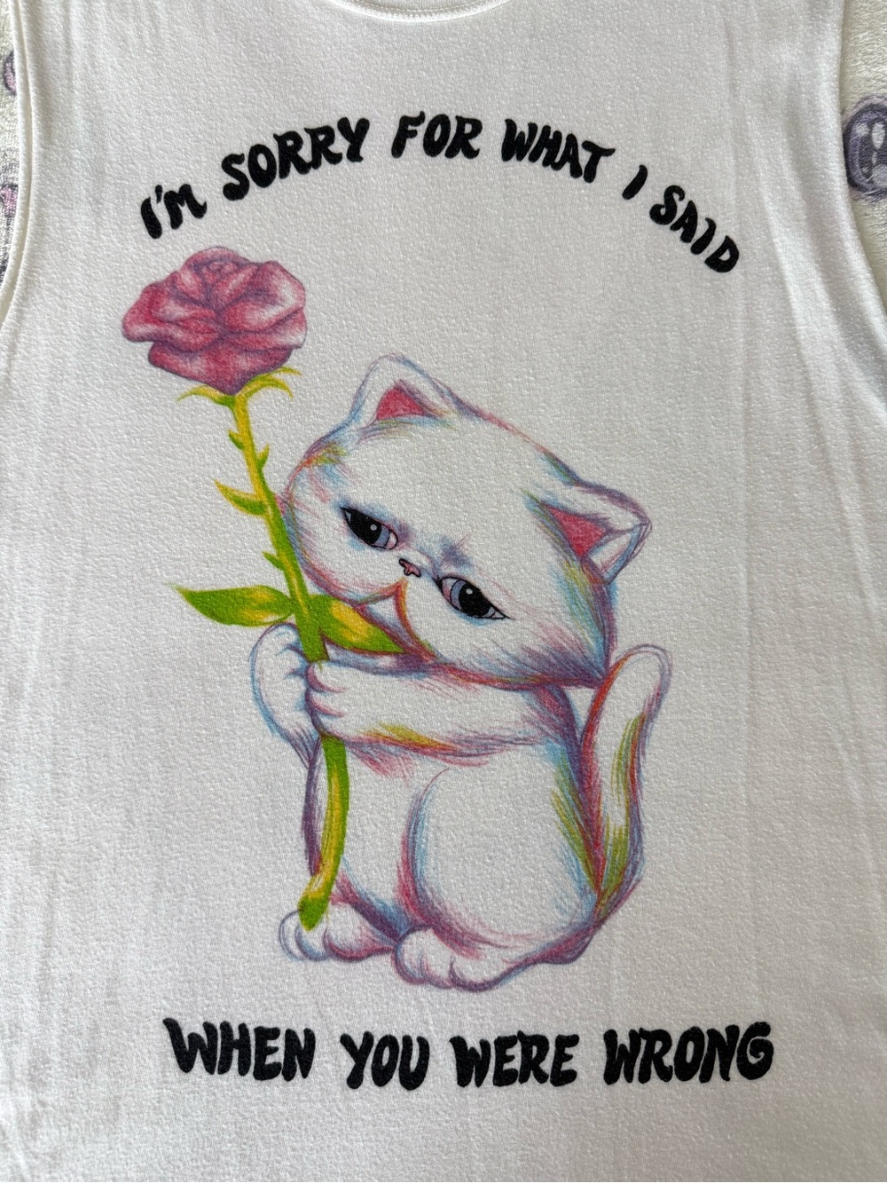 UNIF I’m Sorry For What I Said When You Were Wrong Tank Top - Picture 2 of 5